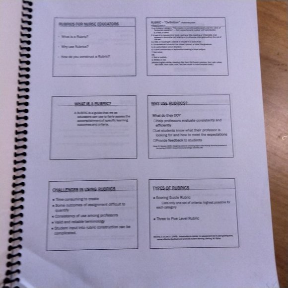 Rubrics for Nurse Educators Gonzaga University Prindle ARNP CNE 2010 - Picture 2 of 7